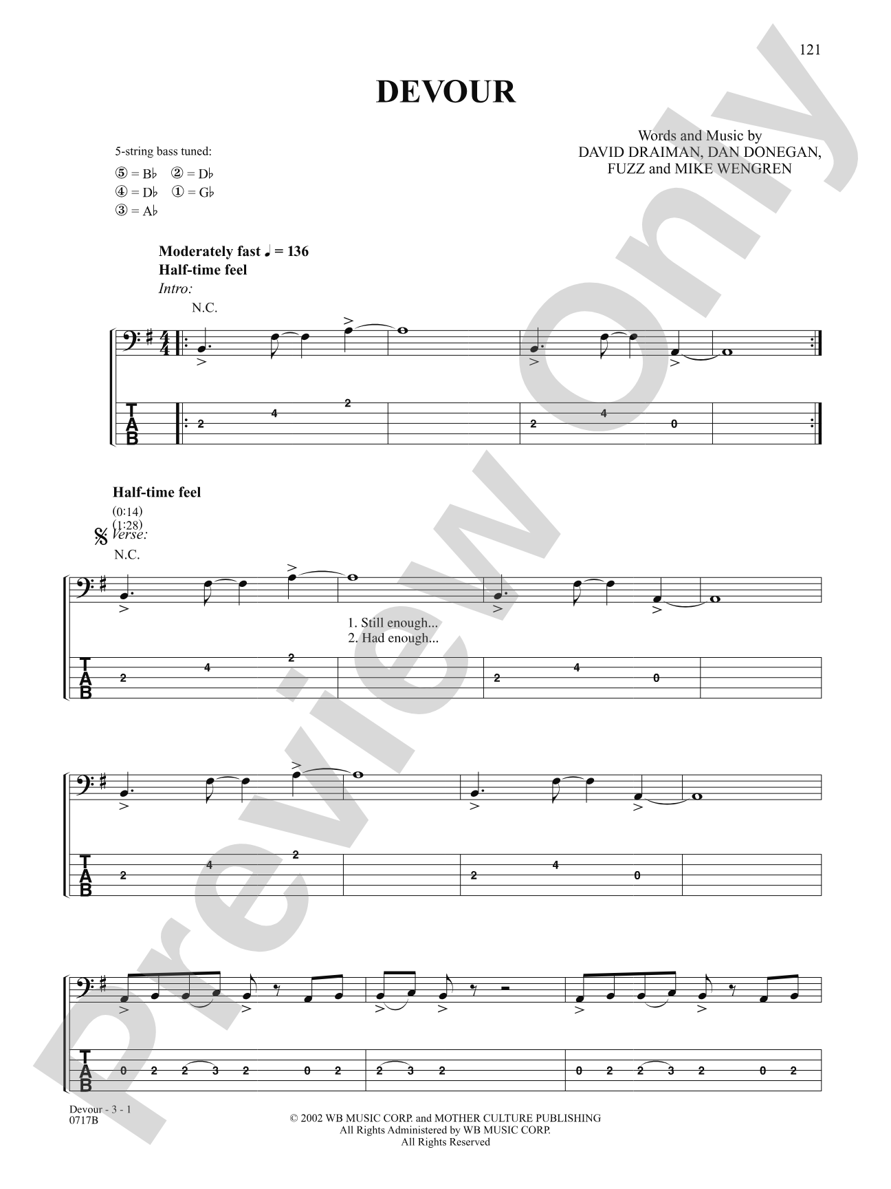 Devour: Bass TAB