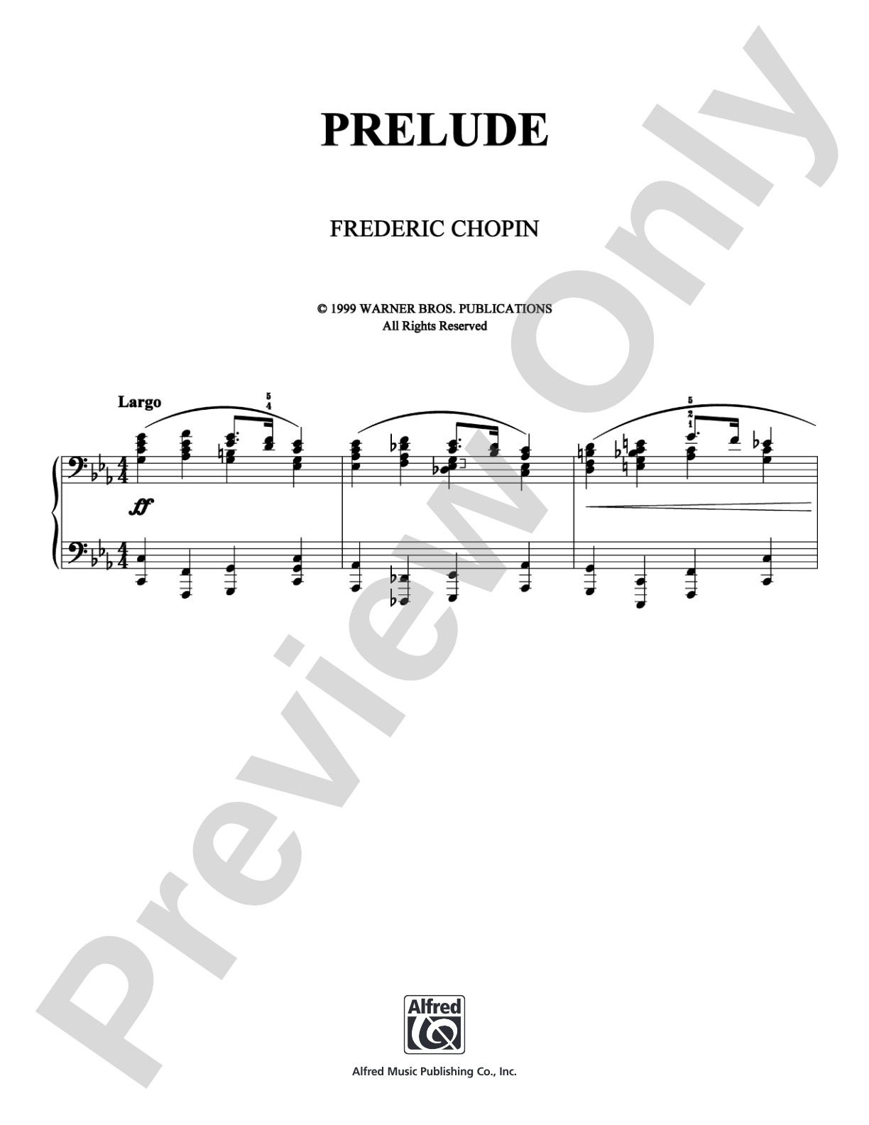 Prelude: Piano Digital Sheet Music