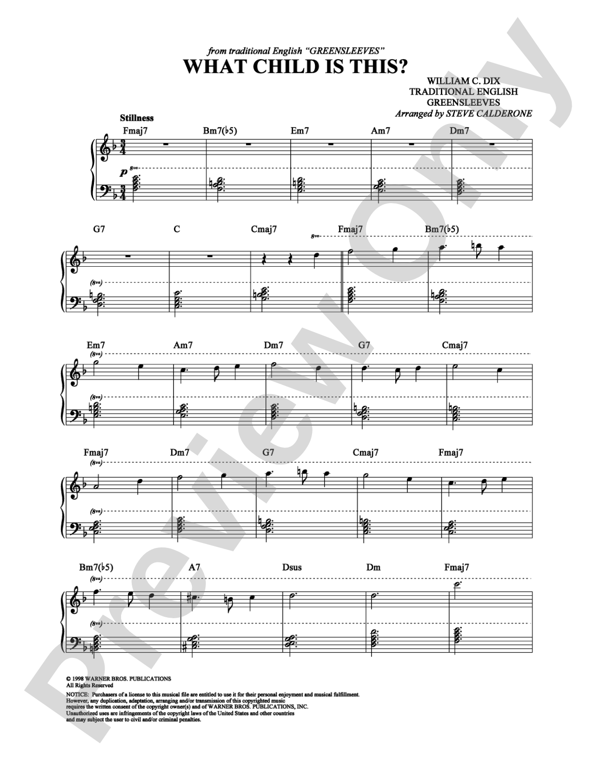 What Child Is This?: Piano Digital Sheet Music