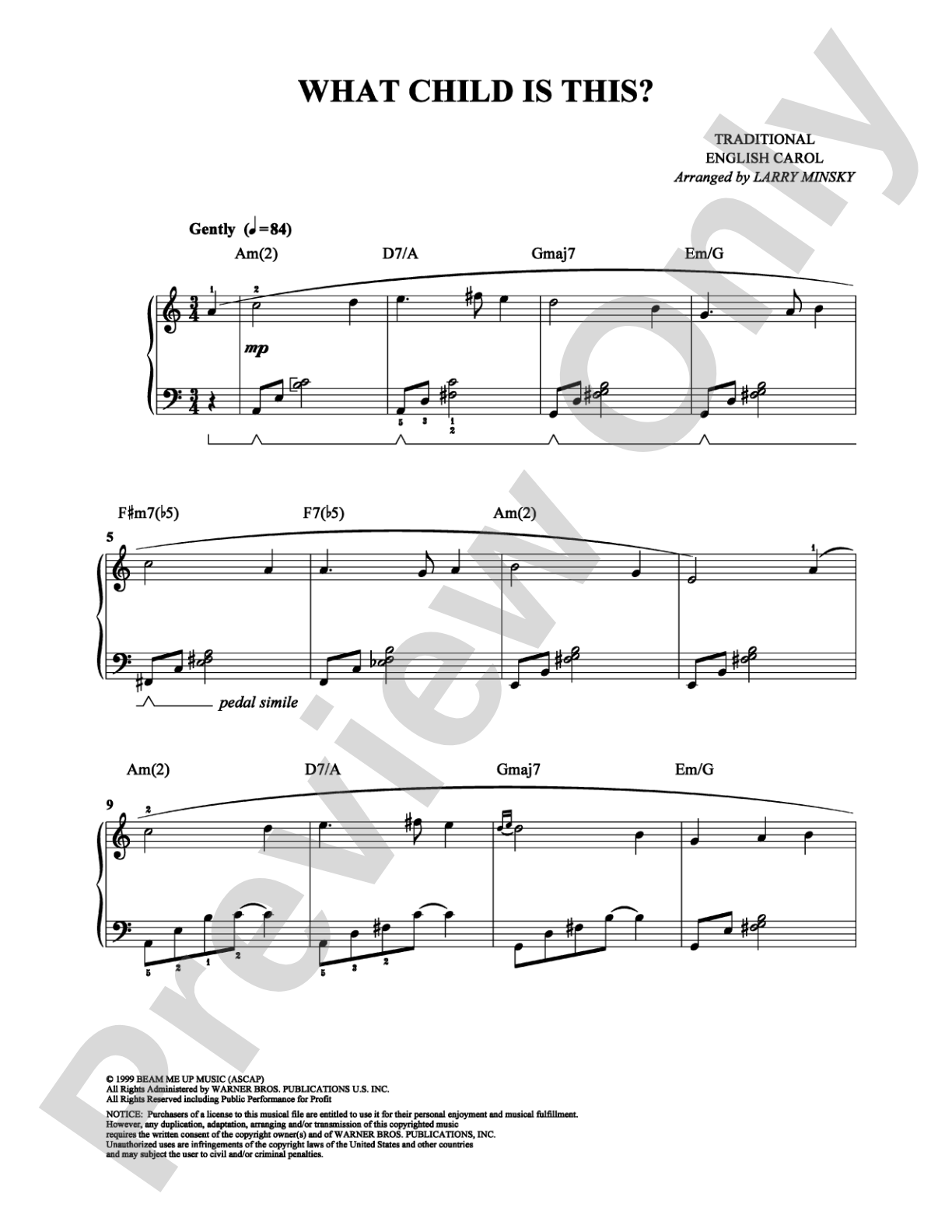 What Child Is This?: Piano Digital Sheet Music