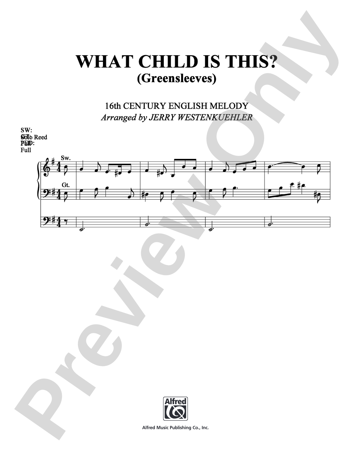What Child Is This?: Organ Digital Sheet Music