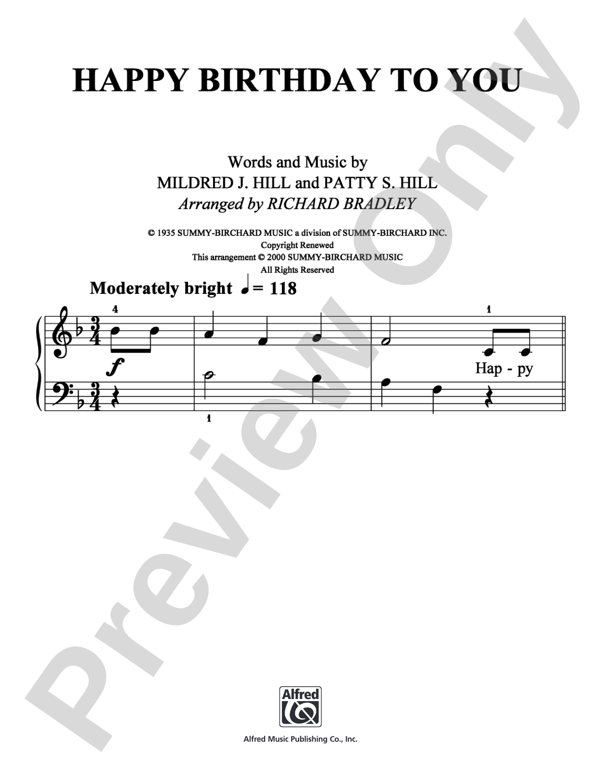 Happy Birthday to You: Easy Piano Digital Sheet Music