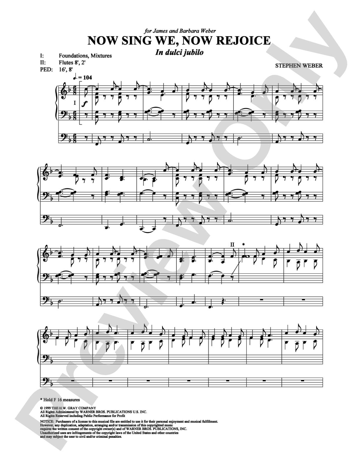 Now Sing We, Now Rejoice: Organ Digital Sheet Music