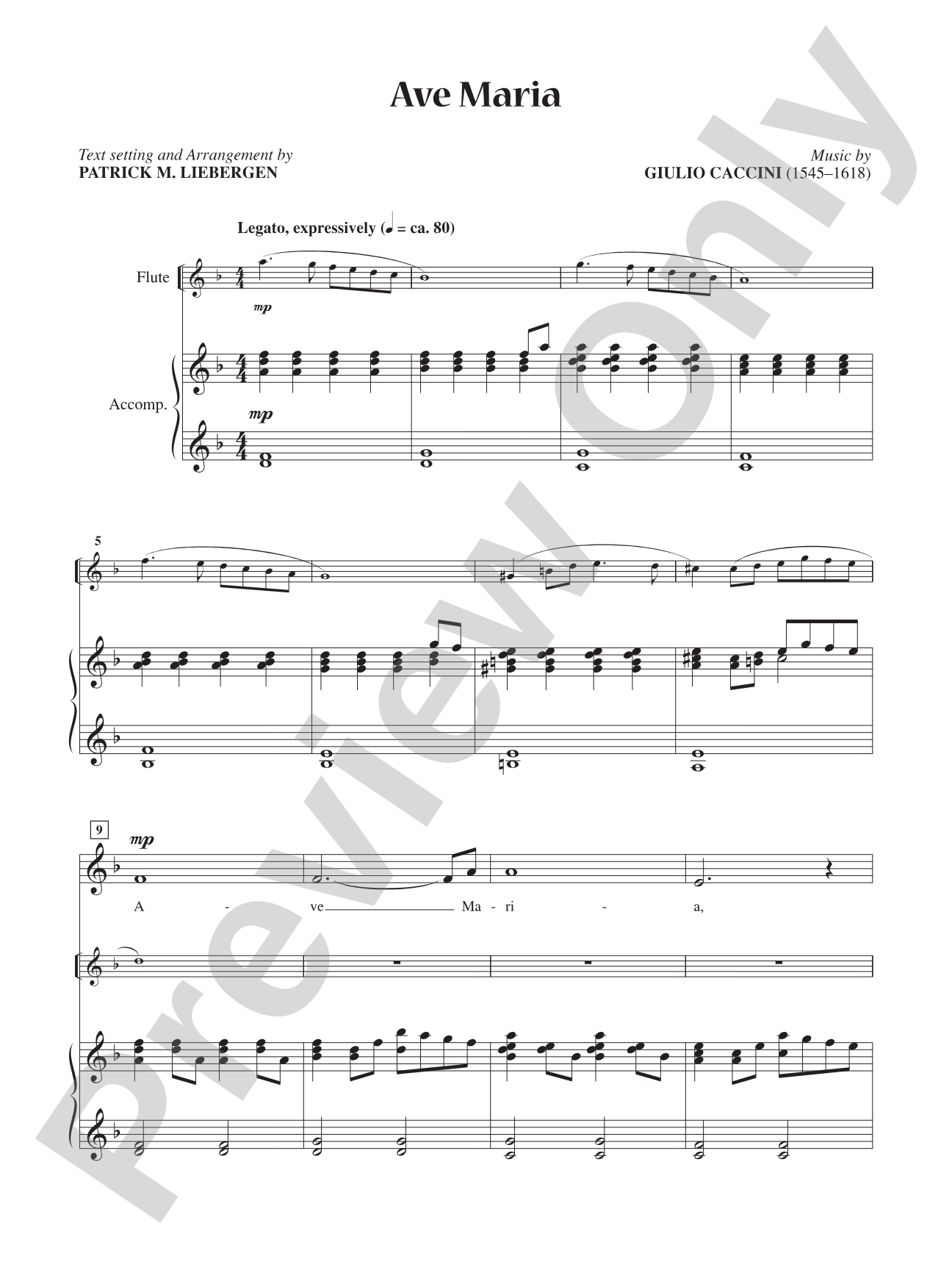 Ave Maria [Low Voice]: Vocal