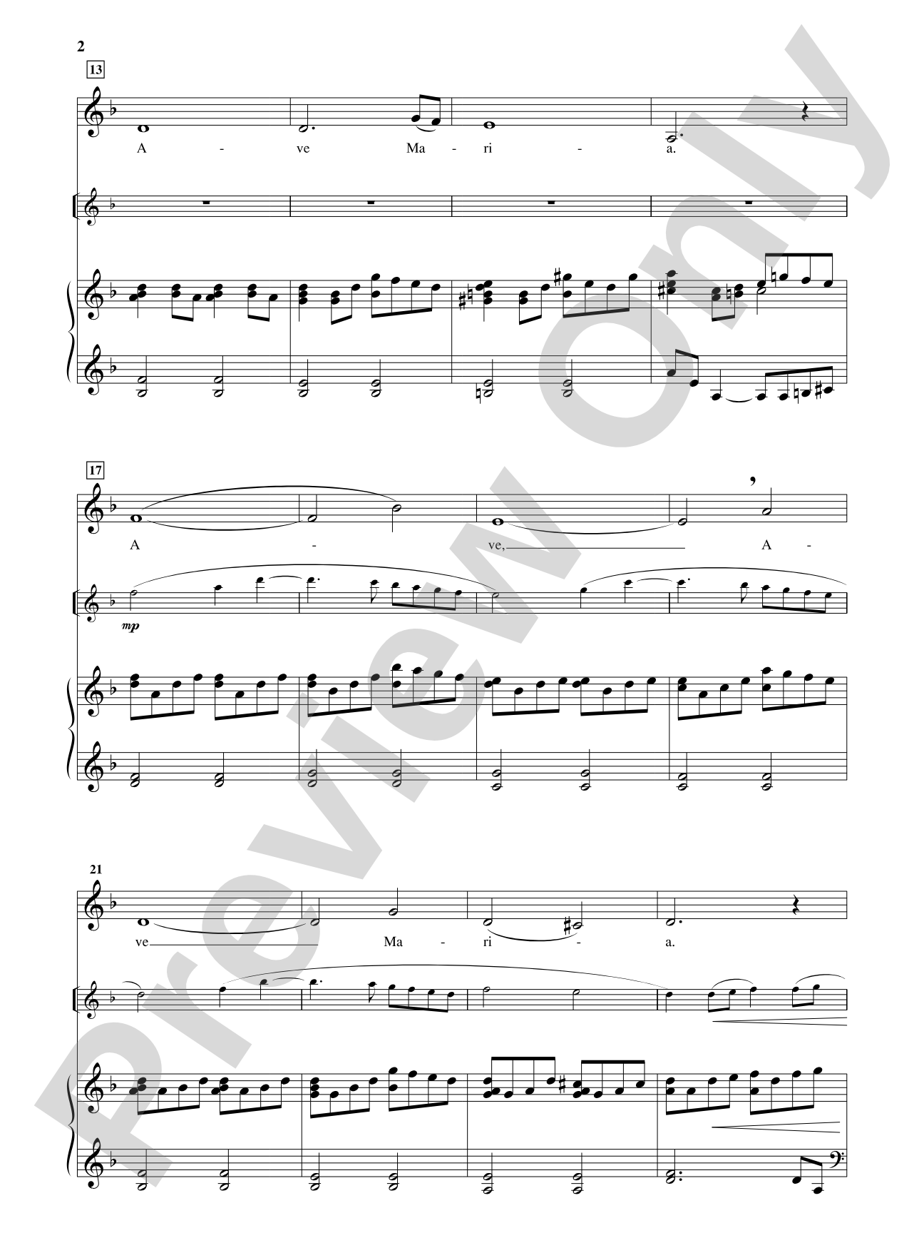 Ave Maria [Low Voice]: Vocal