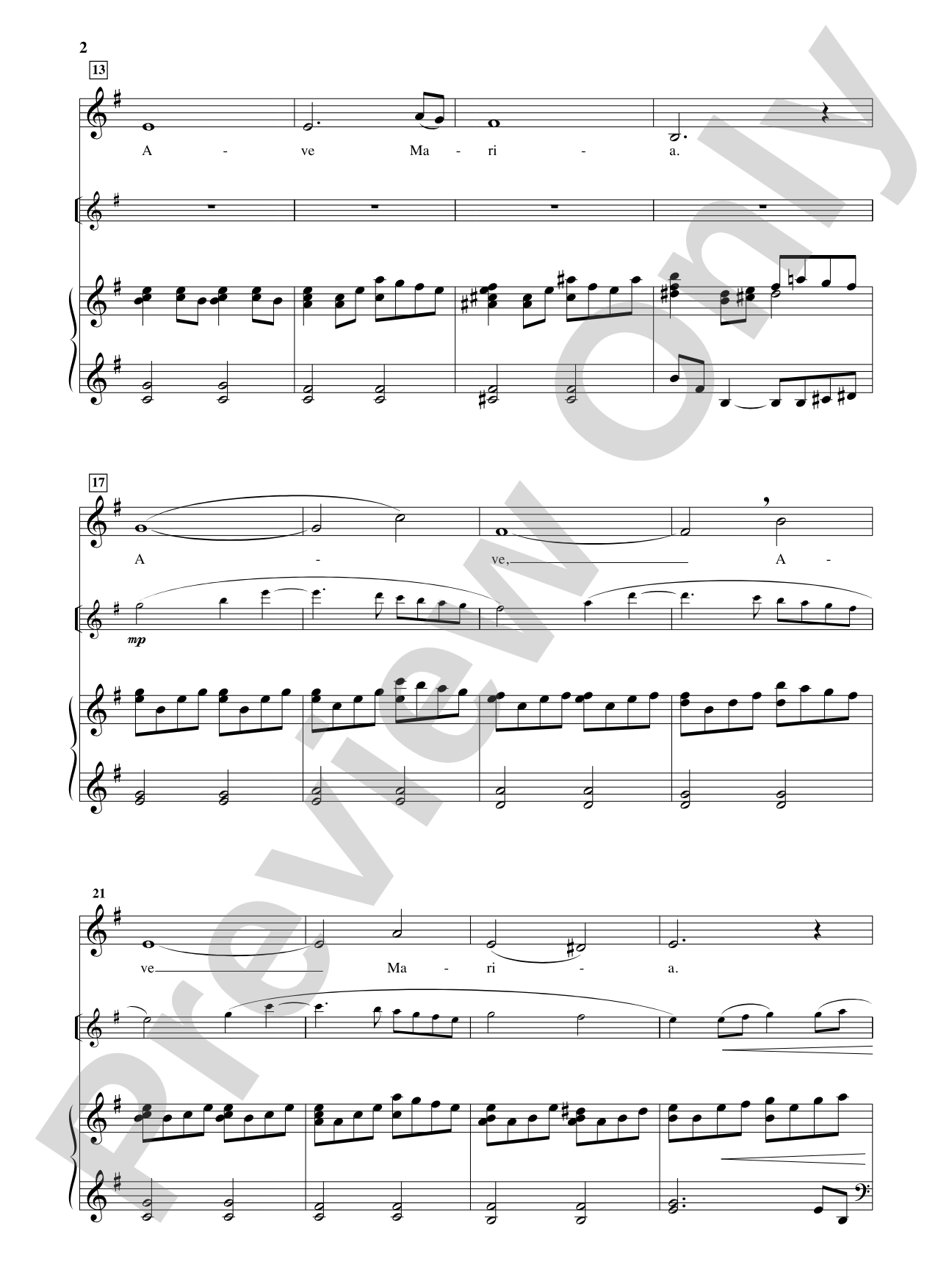 Ave Maria [Medium Voice]: Vocal