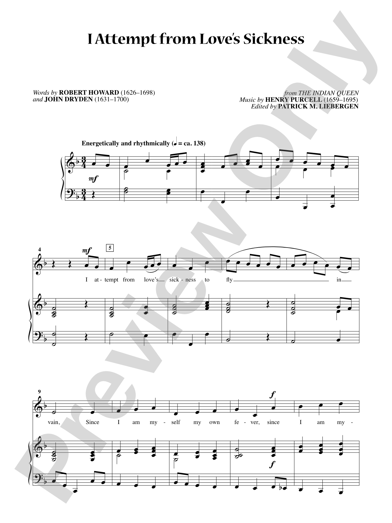 I Attempt from Love's Sickness [Medium Voice]: Vocal