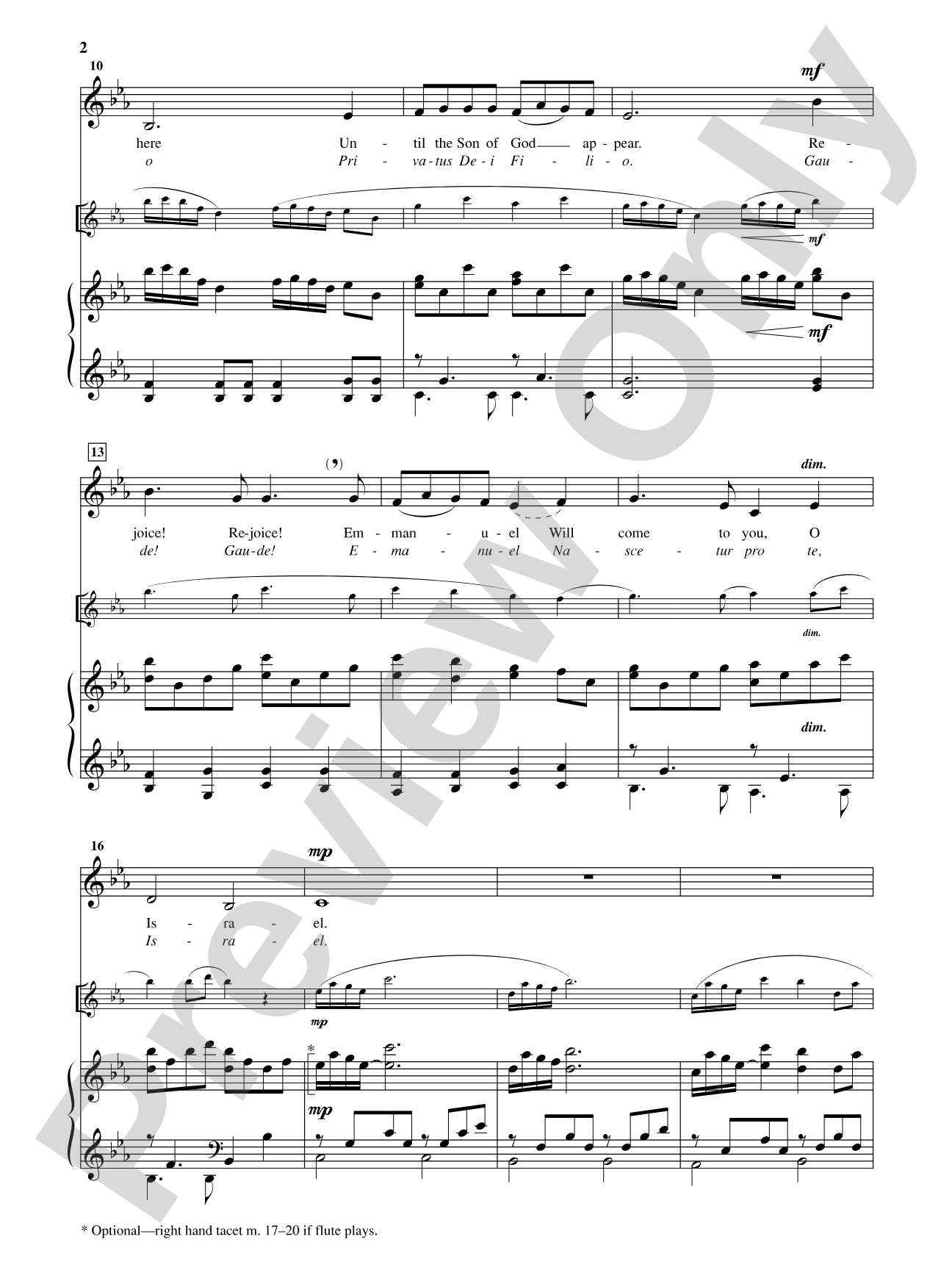 O Come, O Come, Emmanuel (Veni, Veni, Emanuel) [Medium Voice]: Vocal