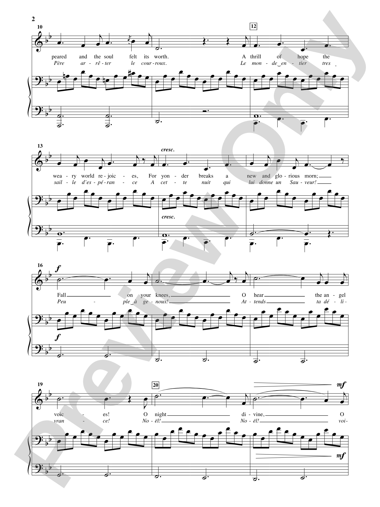 O Holy Night [Medium Voice]: Vocal
