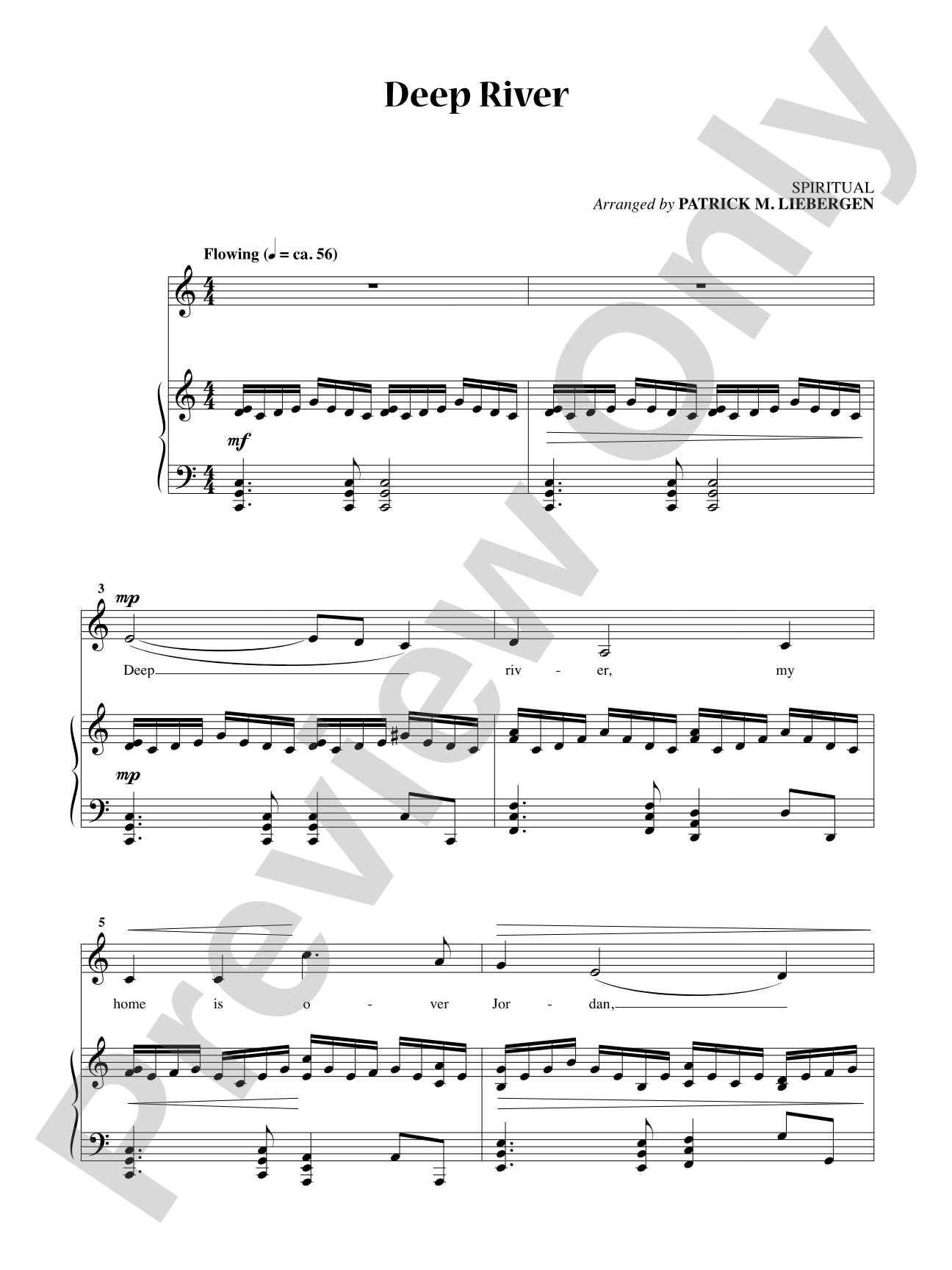 Deep River [Medium Voice]: Vocal