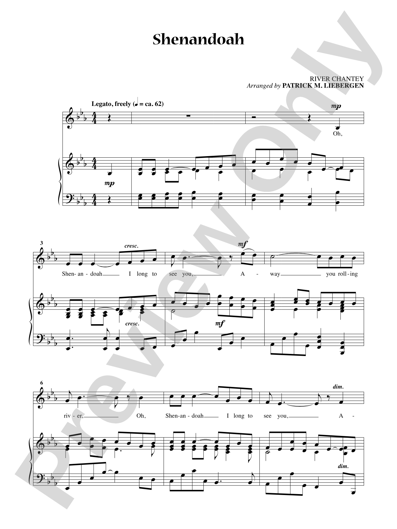 Shenandoah [Medium Voice]: Vocal
