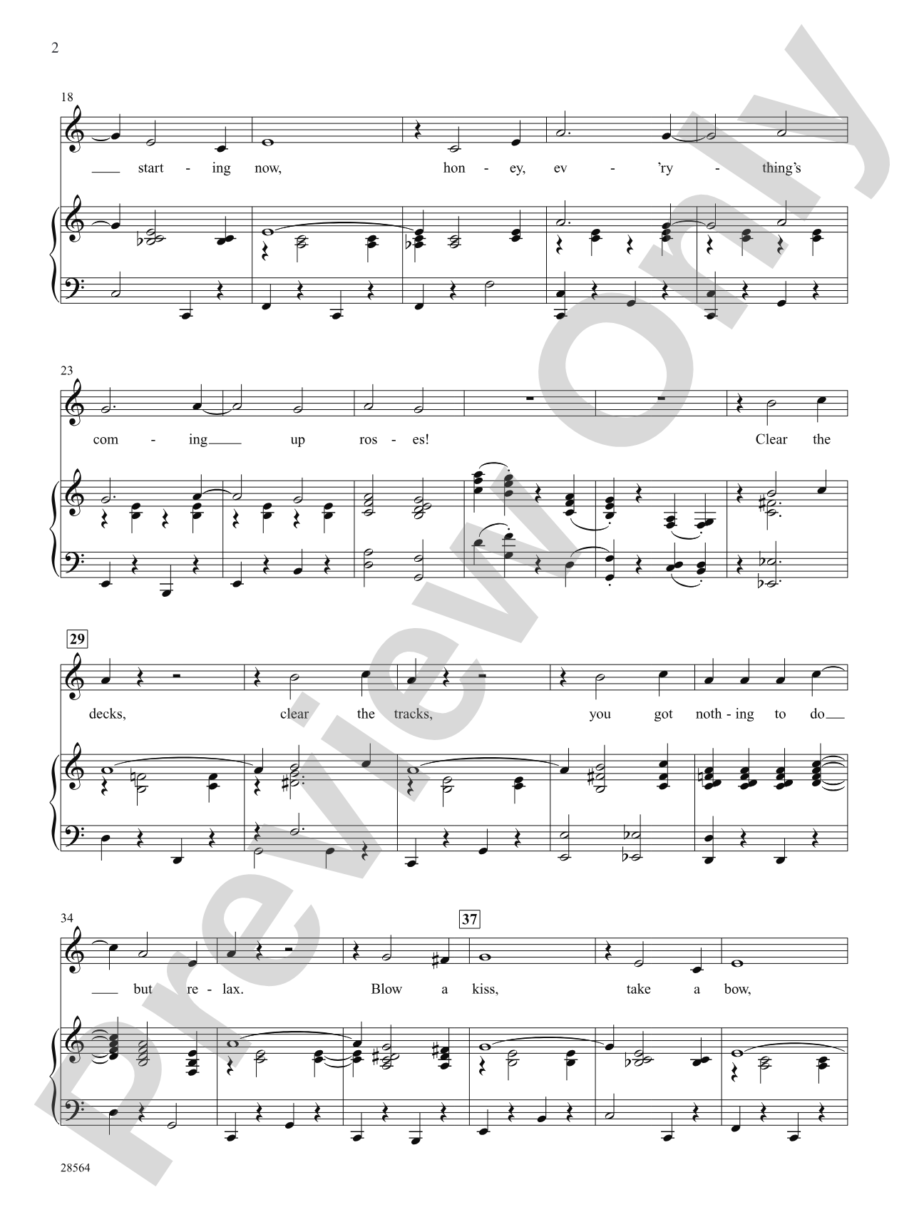 Everything's Coming up Roses (From "Gypsy"): Piano/Vocal/Chords