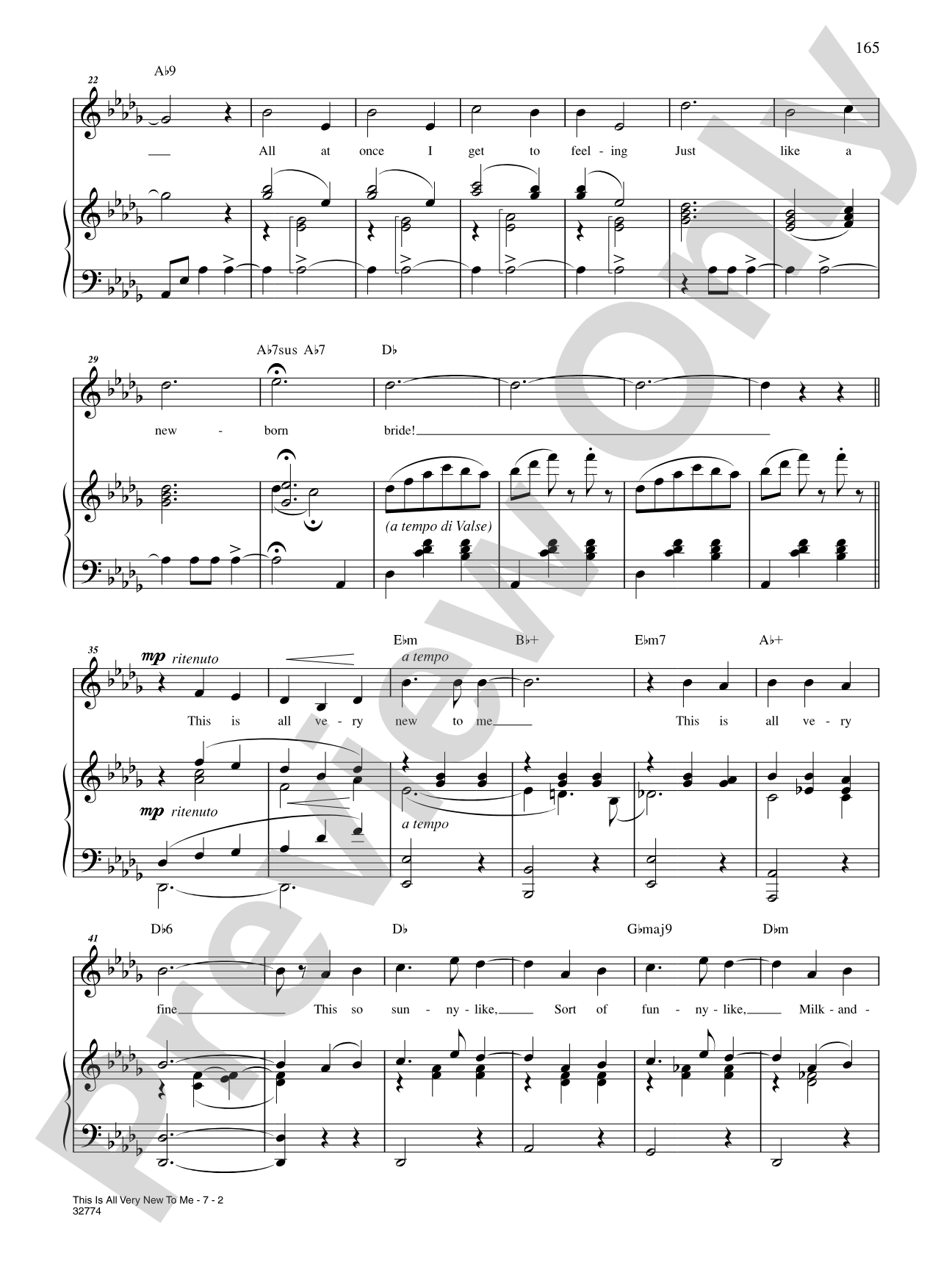 This Is All Very New to Me: Piano/Vocal/Chords