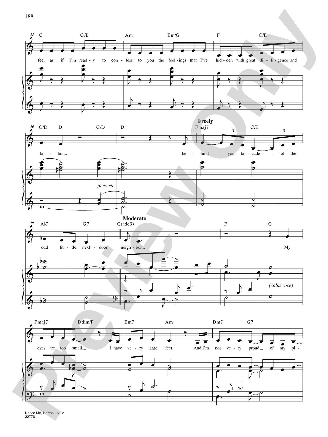 Notice Me, Horton (From "Seussical the Musical"): Piano/Vocal/Chords