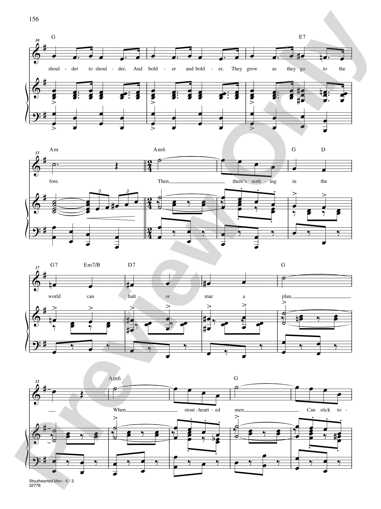 Stouthearted Men (From "The New Moon"): Piano/Vocal/Chords