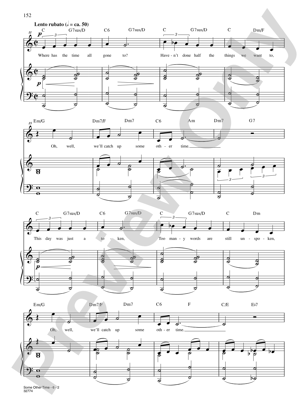 Some Other Time (From "On the Town"): Piano/Vocal/Chords
