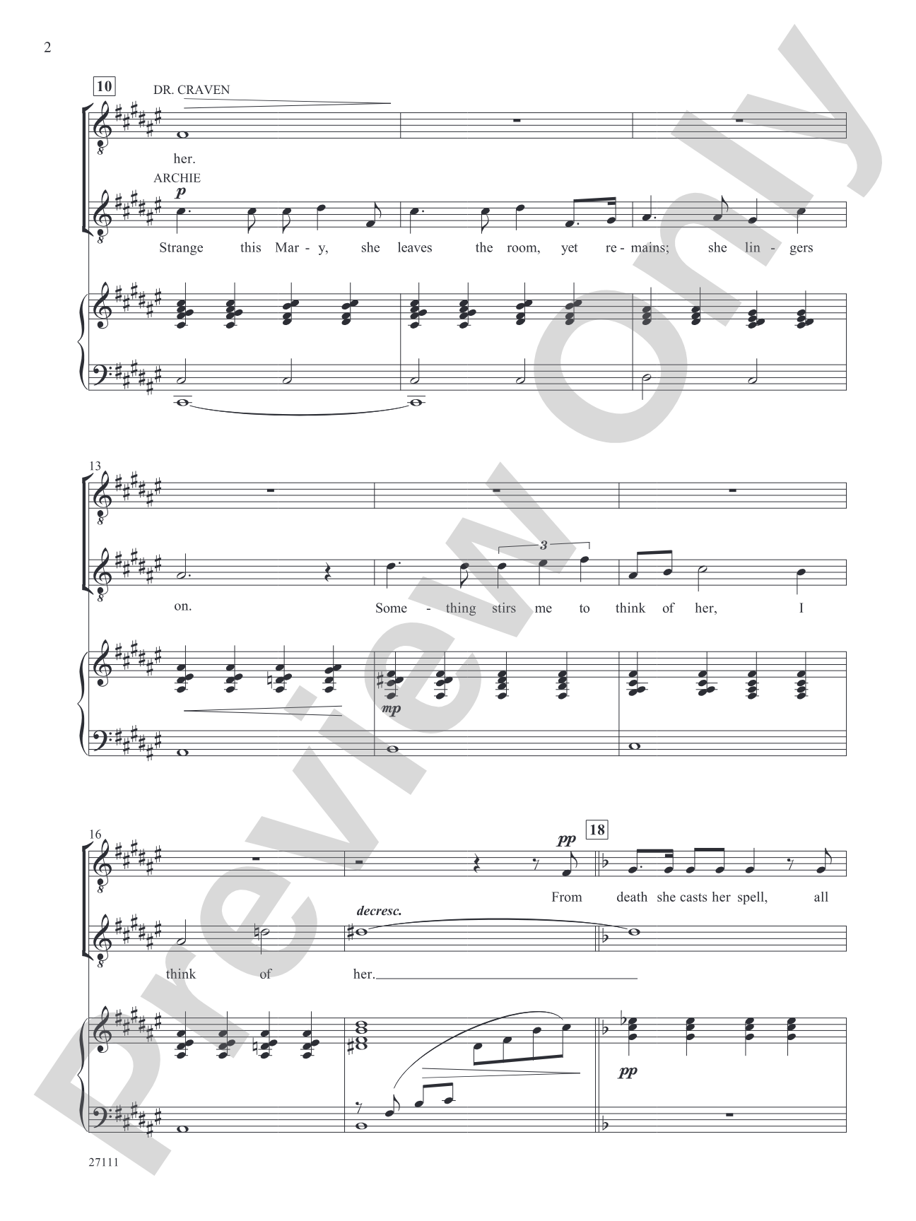 Lily's Eyes (From "the Secret Garden"): Piano/Vocal/Chords
