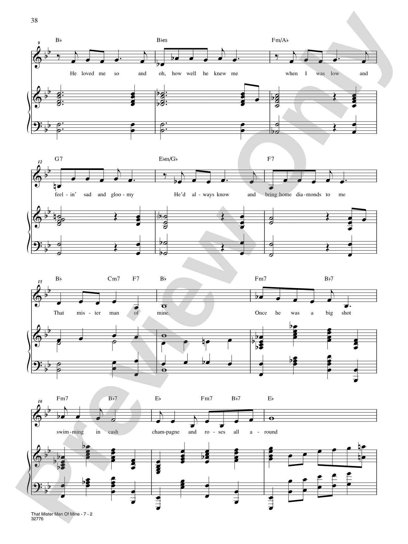 That Mister Man of Mine (From "Dames at Sea"): Piano/Vocal/Chords