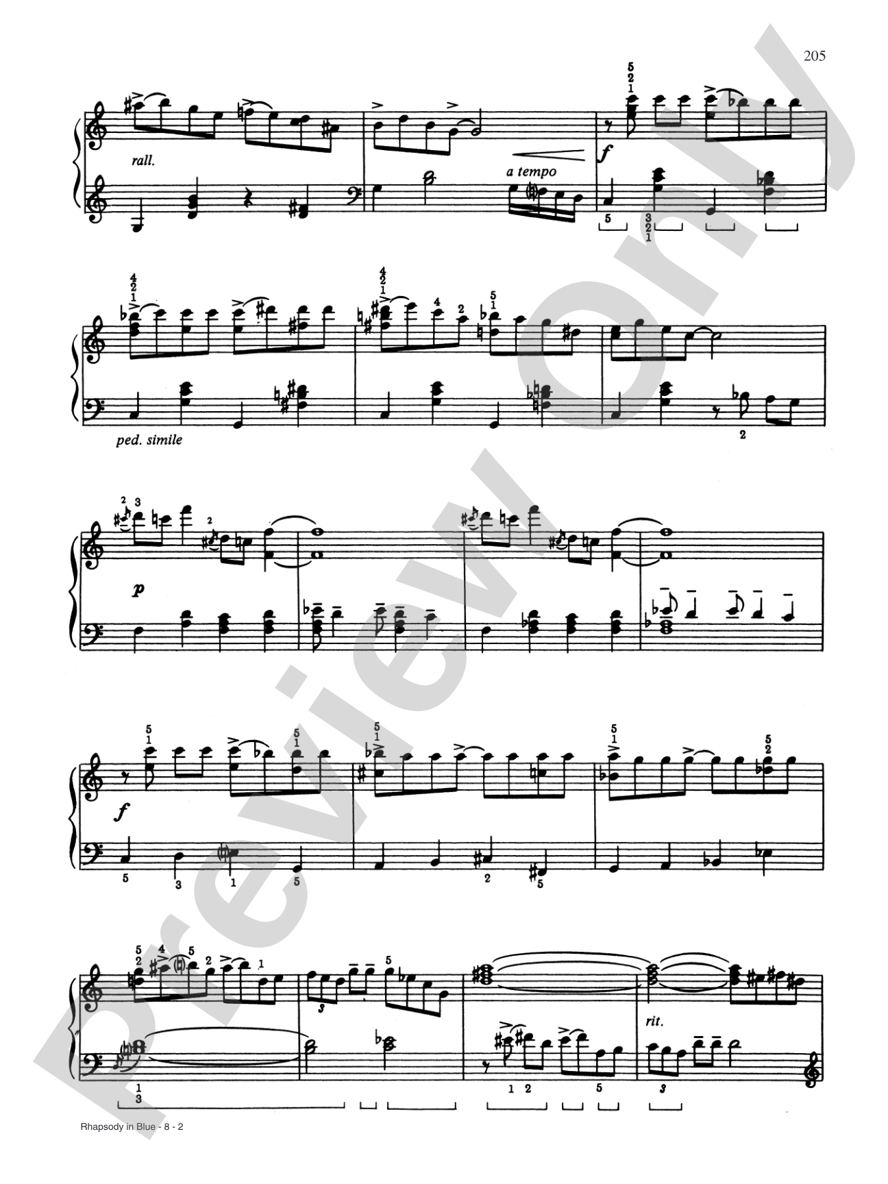 Rhapsody In Blue: Piano
