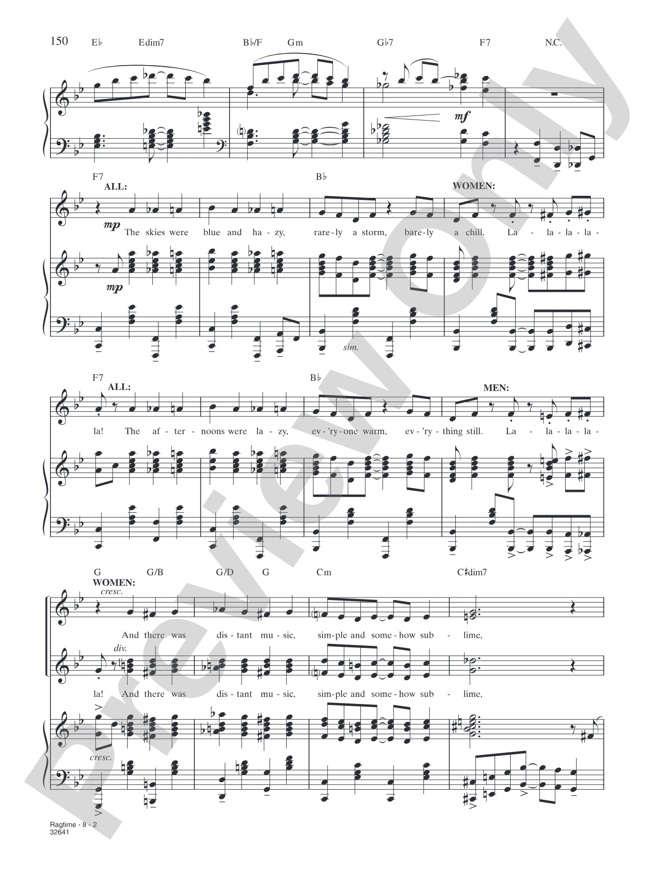 Ragtime (From "Ragtime"): Piano/Vocal/Chords