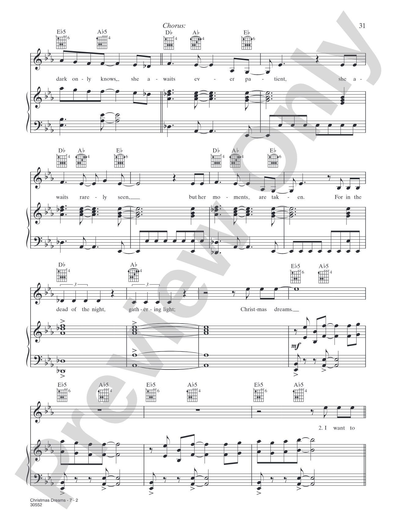 Christmas Dreams: Piano/Vocal/Chords