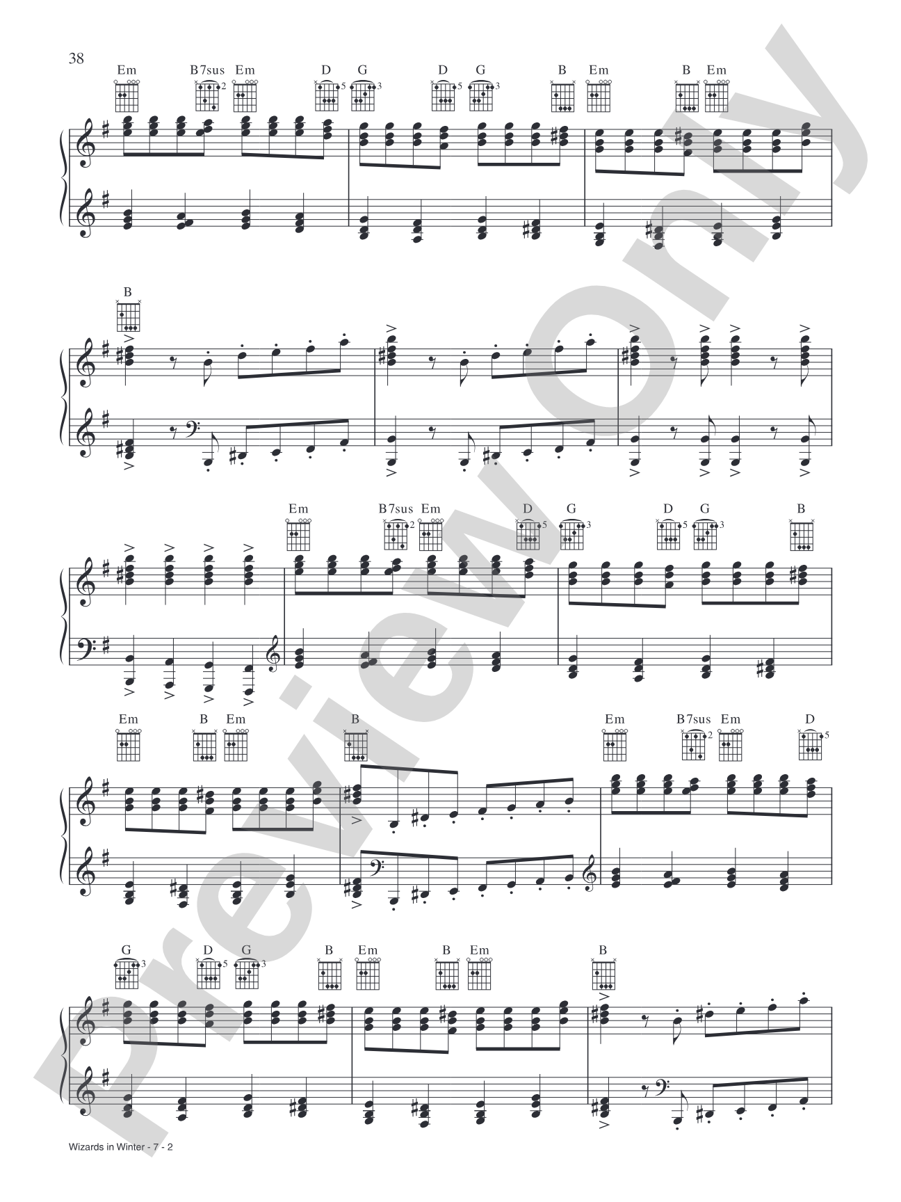 Wizards in Winter: Piano