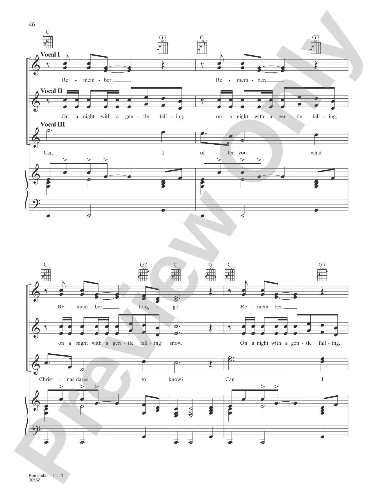 Remember: Piano/Vocal/Chords