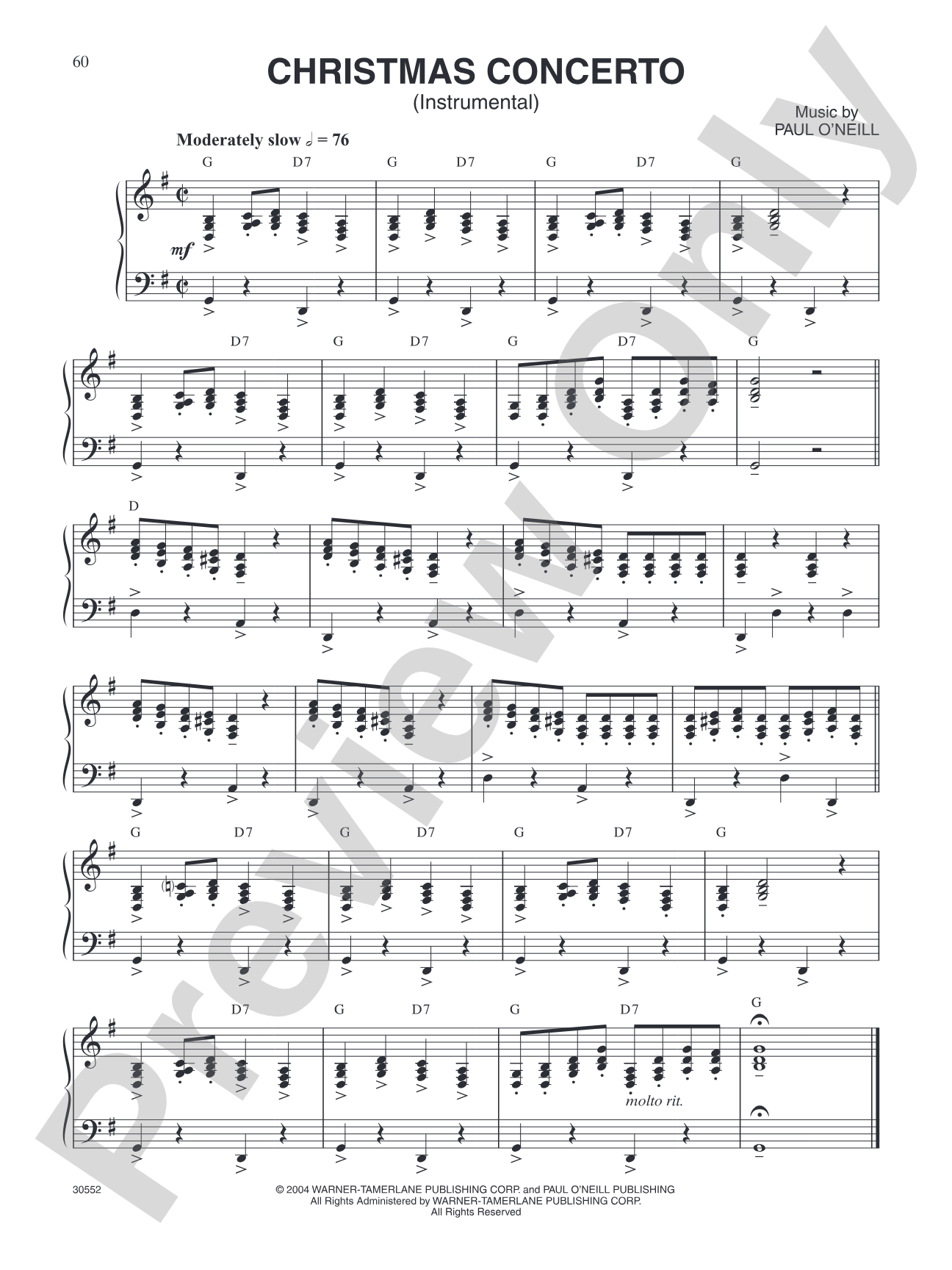 Christmas Concerto: Piano