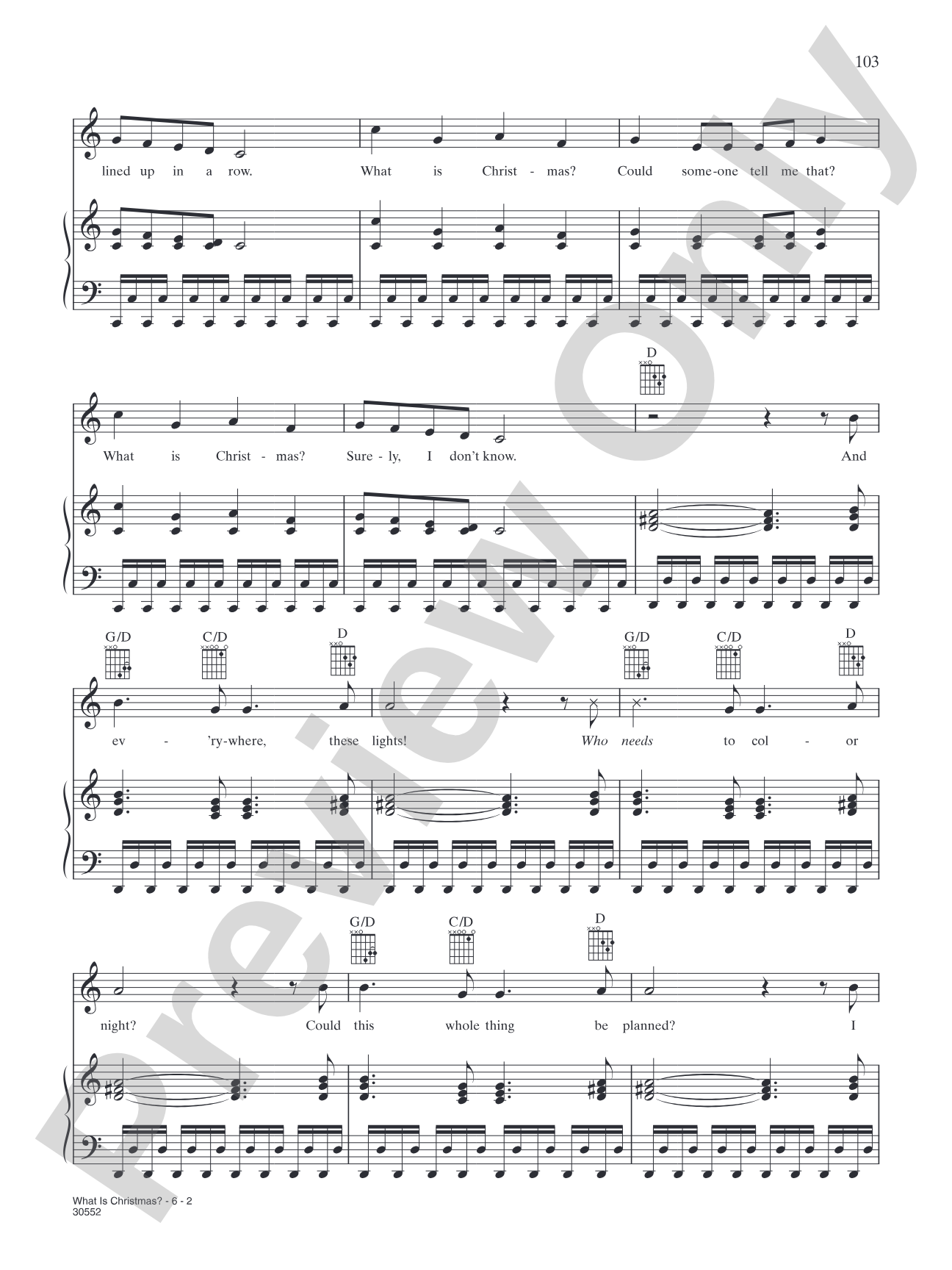 What is Christmas?: Piano/Vocal/Chords