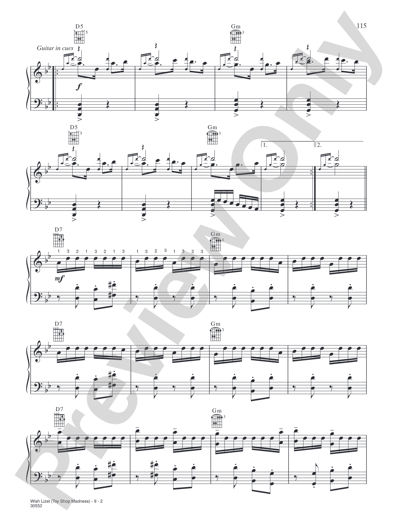 Wish Liszt (Toy Shop Madness): Piano