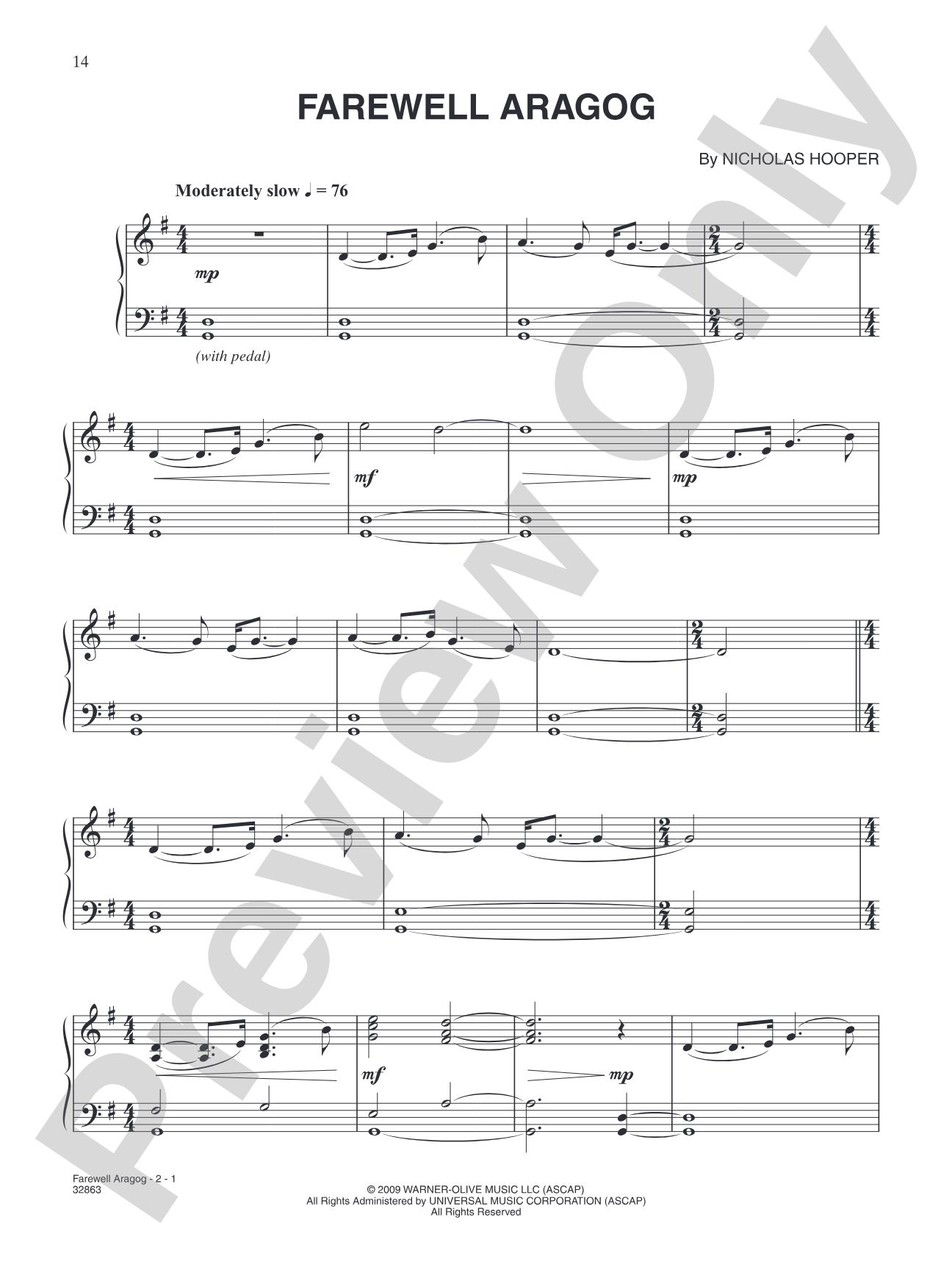 Farewell Aragog (from "Harry Potter and the Half-Blood Prince"): Piano