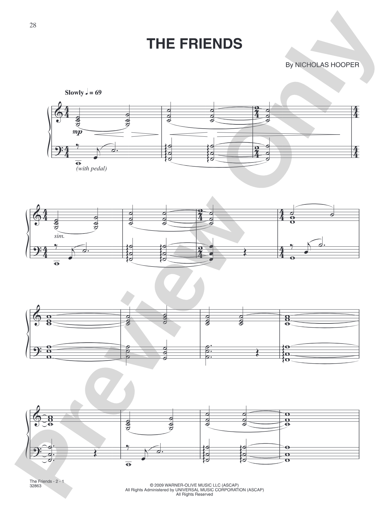 The Friends (from "Harry Potter and the Half-Blood Prince"): Piano