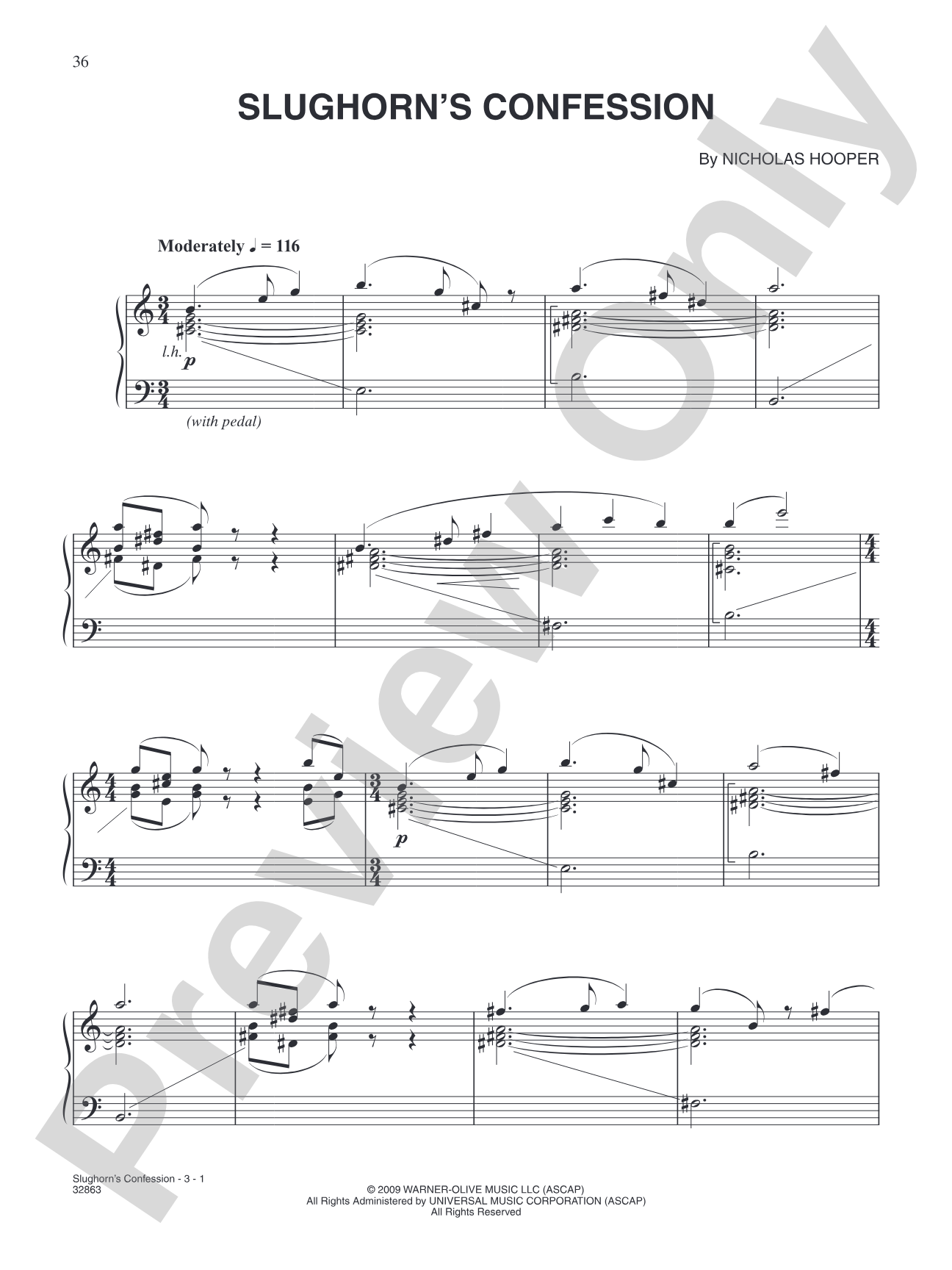 Slughorn's Confession (from "Harry Potter and the Half-Blood Prince"): Piano