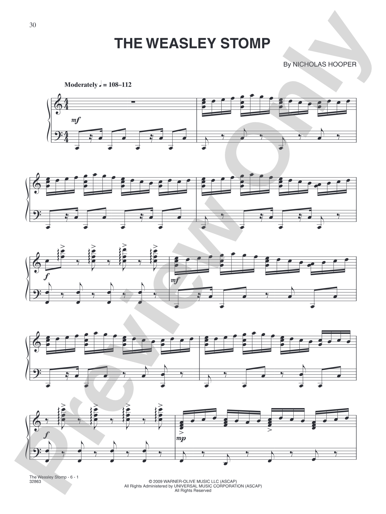 The Weasley Stomp (from "Harry Potter and the Half-Blood Prince"): Piano