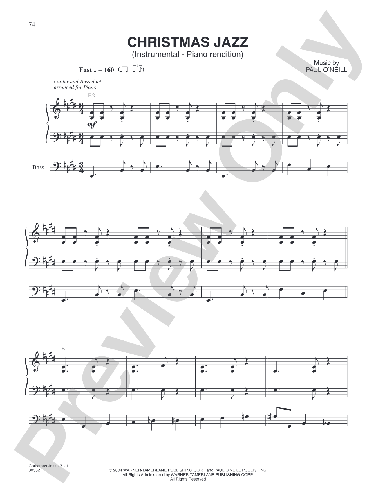 Christmas Jazz: Piano