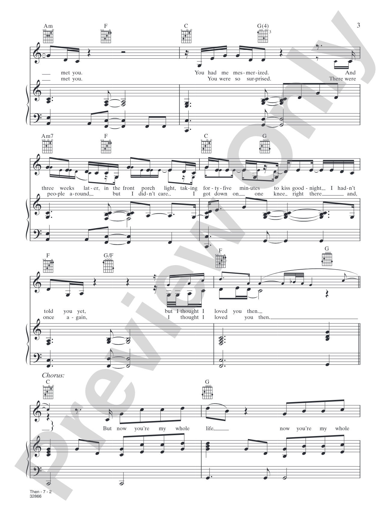 Then: Piano/Vocal/Chords