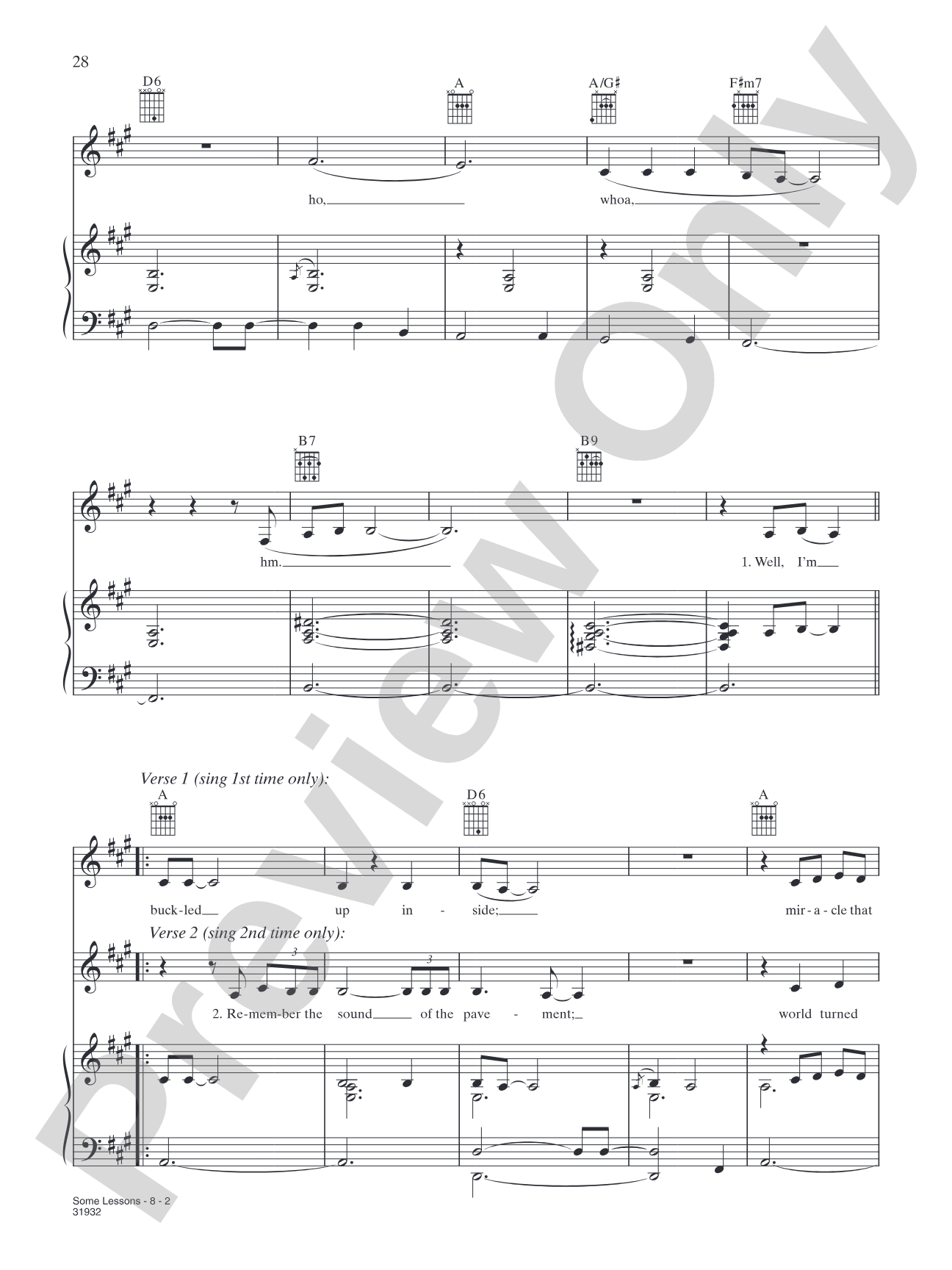 Some Lessons: Piano/Vocal/Chords