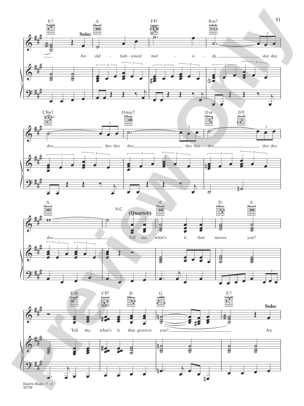 Electric Blues (from "Hair"): Piano/Vocal/Chords