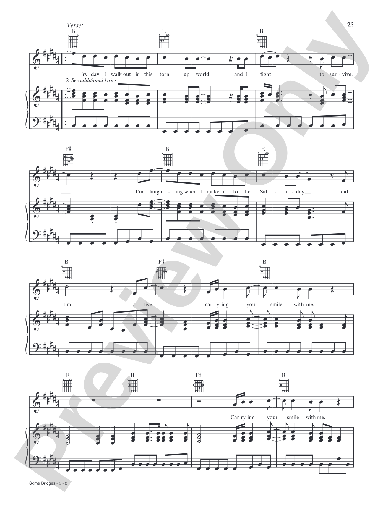 Some Bridges: Piano/Vocal/Chords