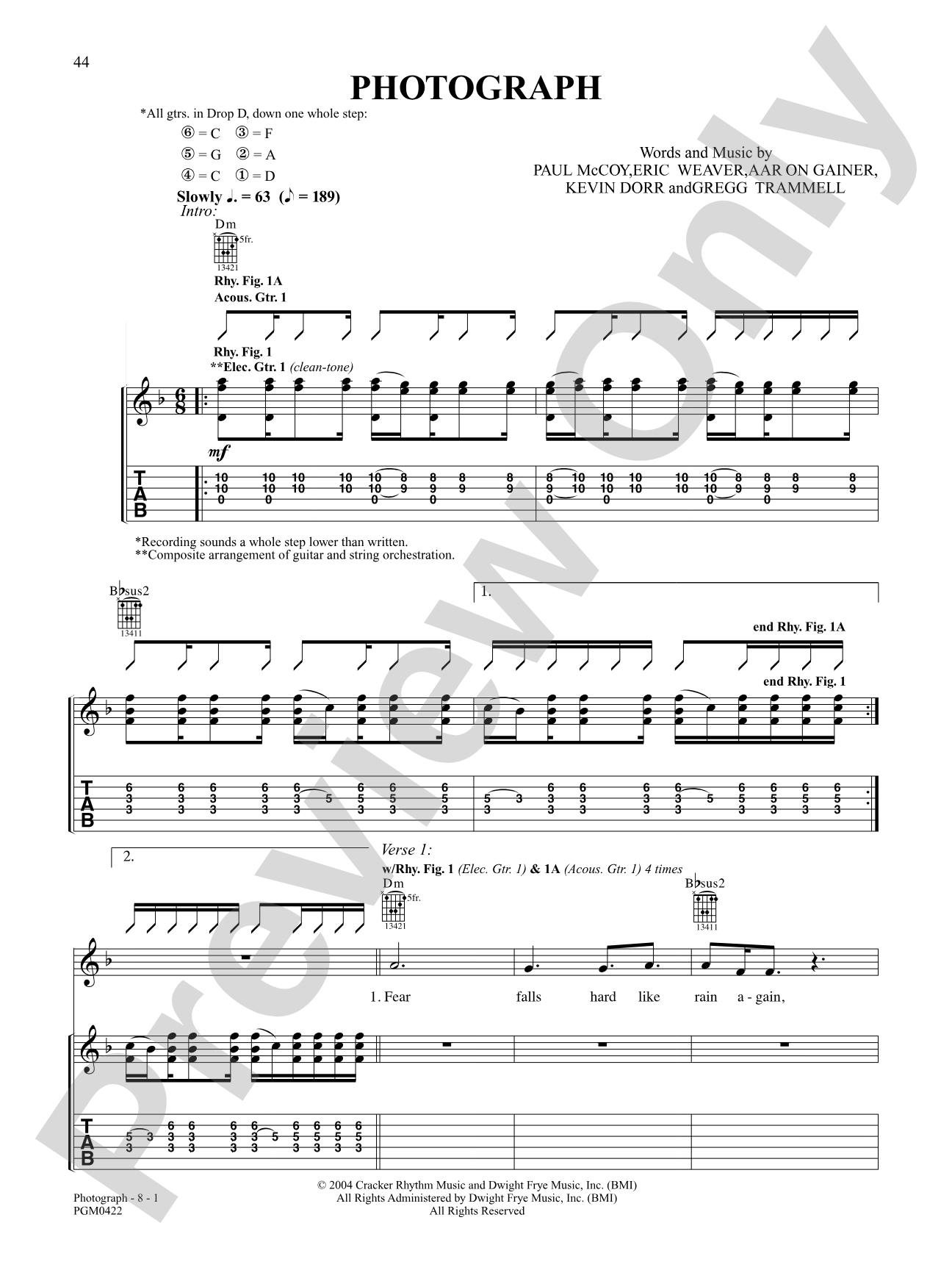 Photograph: Authentic Guitar TAB