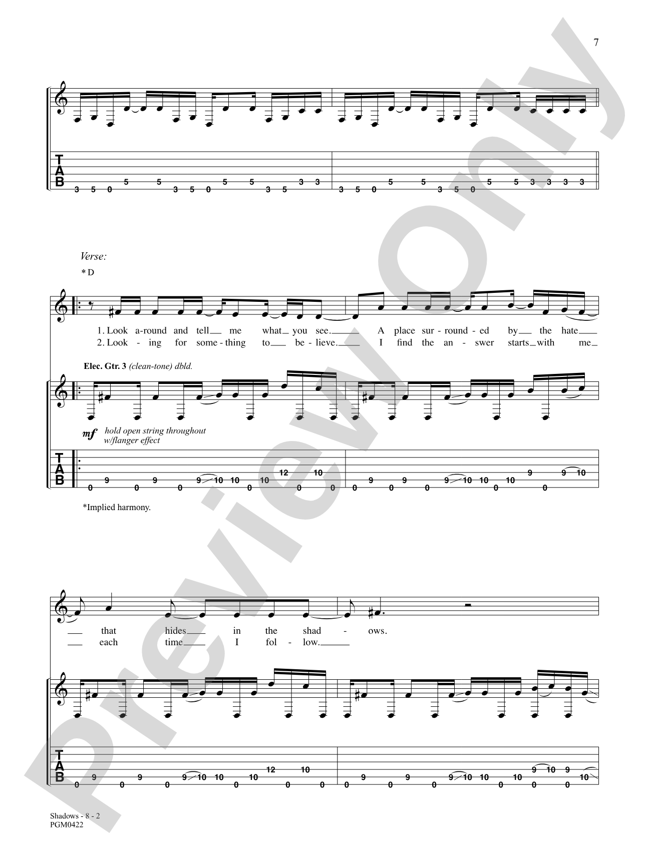Shadows: Authentic Guitar TAB