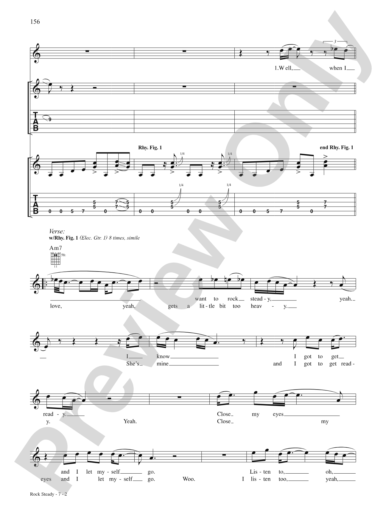Rock Steady: Authentic Guitar TAB