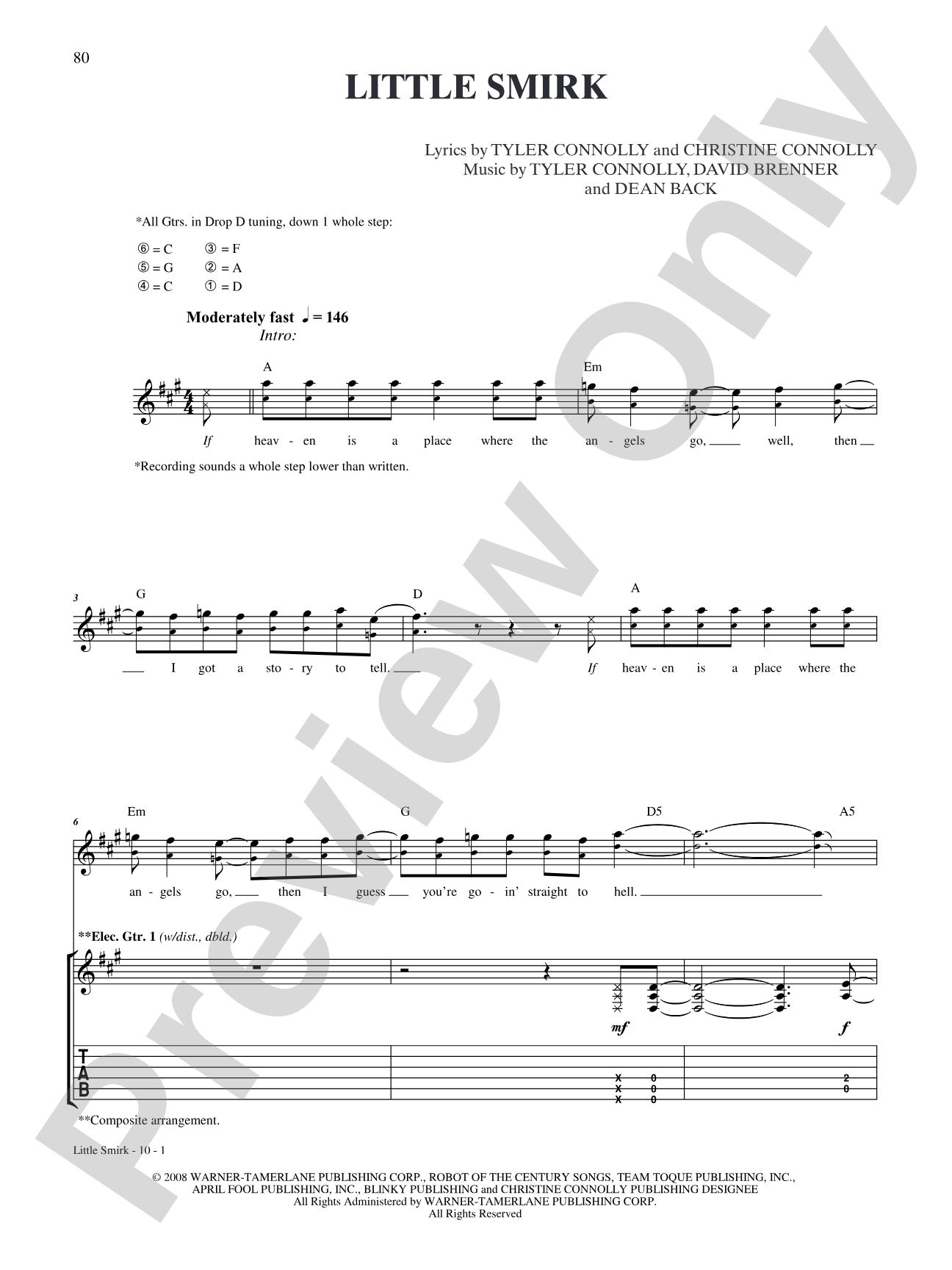 Little Smirk: Authentic Guitar TAB