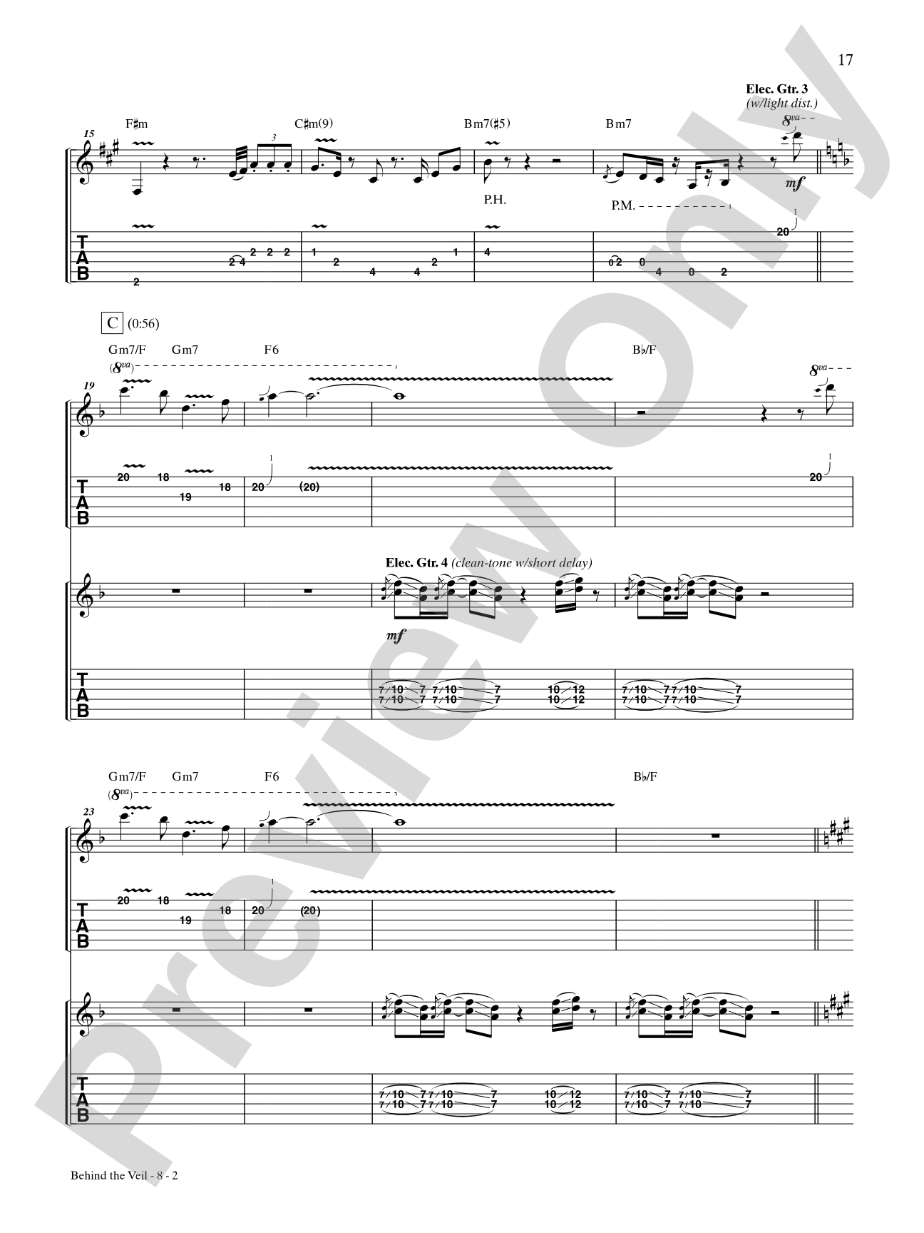 Behind the Veil: Authentic Guitar TAB