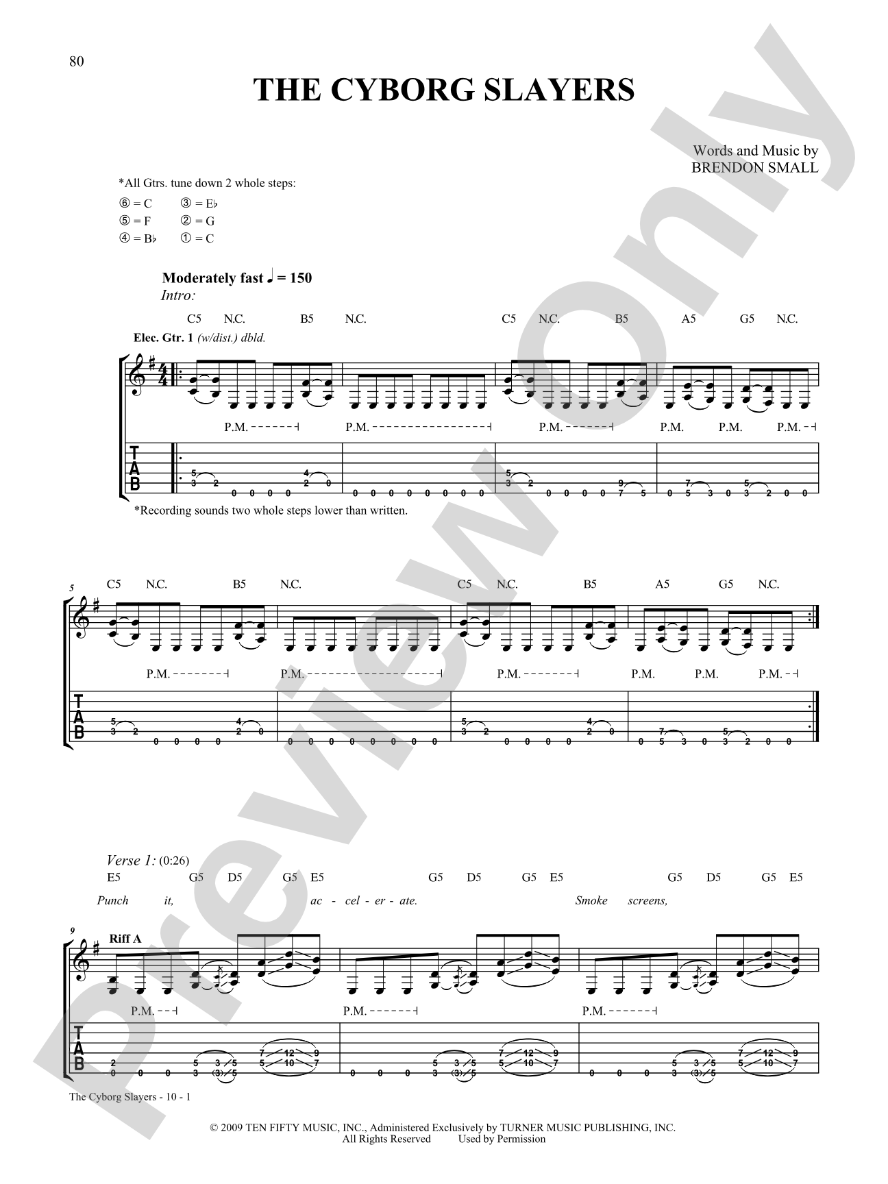 The Cyborg Slayers: Guitar Digital Sheet Music