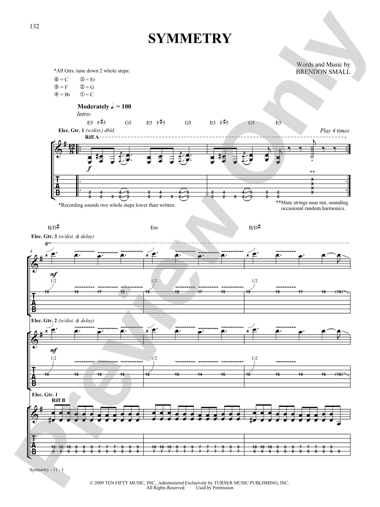 Symmetry: Guitar Digital Sheet Music