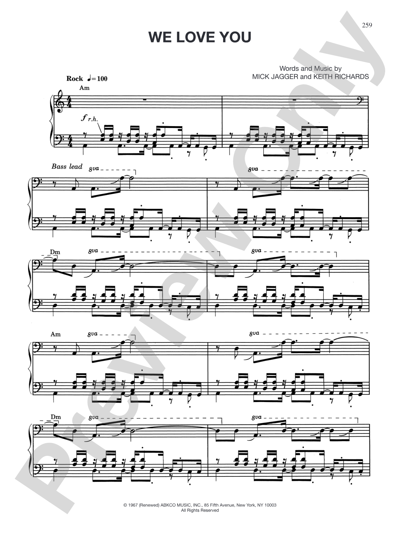 We Love You: Piano/Vocal/Chords