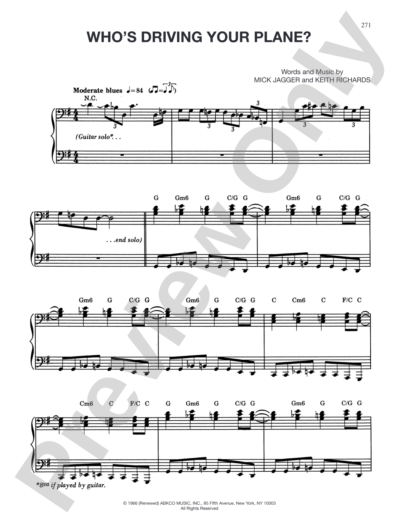 Who's Driving Your Plane?: Piano/Vocal/Chords