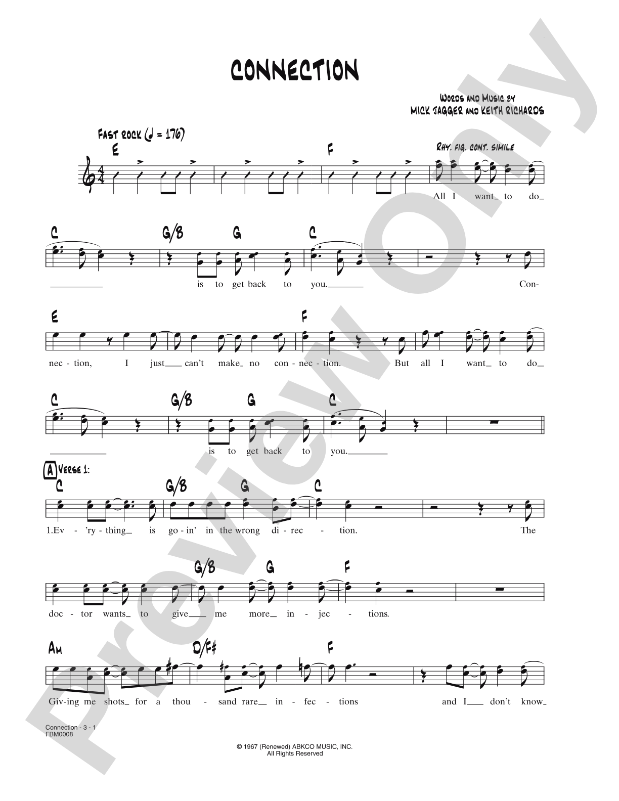 Connection: Lead Sheet