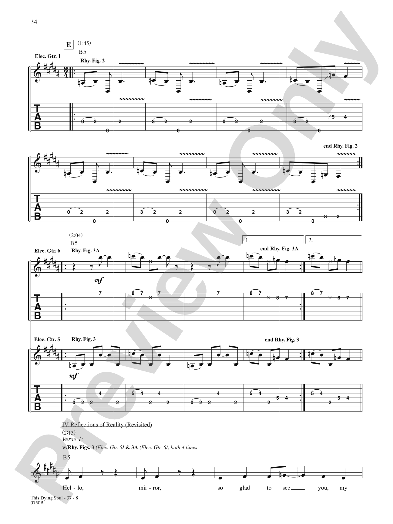 This Dying Soul: Authentic Guitar TAB